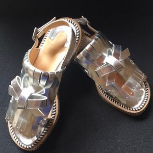 Christian Louboutin Metallic Sandals sz 39